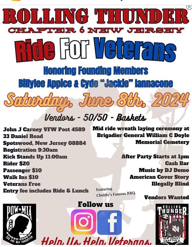 #spotswood #newjersey 
#motorcycles #rollingthunder #veterans