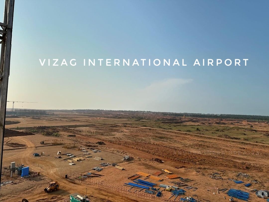 The construction work at the #Bhogapuram airport is progressing at a rapid pace #vizag #AndhraPradesh