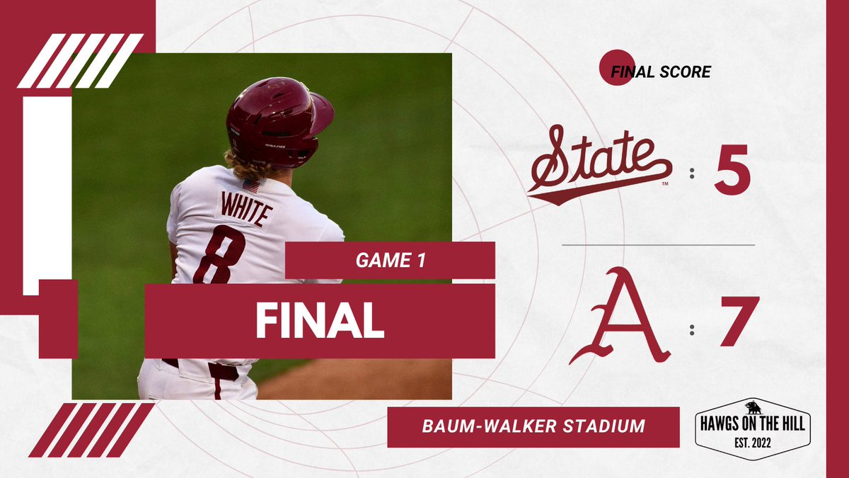 And that’s the ballgame!! Arkansas wins a hard fought game 1!! #WPS #OmaHogs