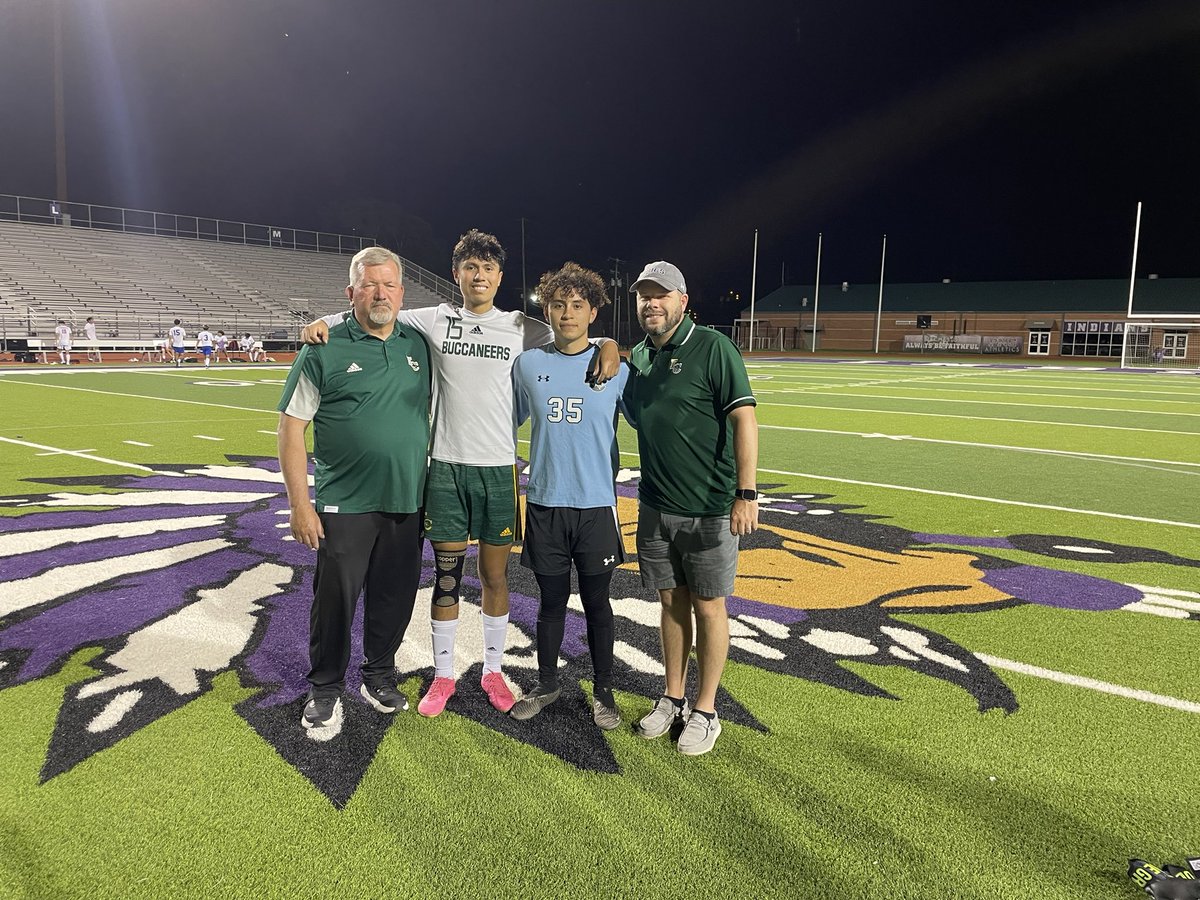 We got to watch these 2 guys play in an EC uniform for the last time tonight at the SETX Senior All-Star Game! These 2 did so much for our program and it was awesome to see them get celebrated tonight #GeauxBucs
