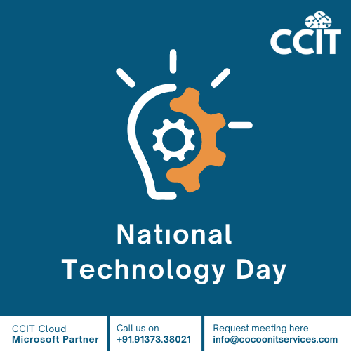 Happy National Technology Day! This day recognizes the incredible advancements our nation has made in science and technology, from the Aryabhata satellite launch to the recent Chandrayaan mission. . . #DigitalIndia #NationalTechnologyDay #India #ccit #ccitcloud