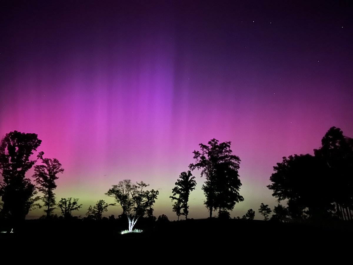 AlaRefractor's tweet image. ⁦@spann⁩ Northern Lights from Alexander City, Alabama tonight.