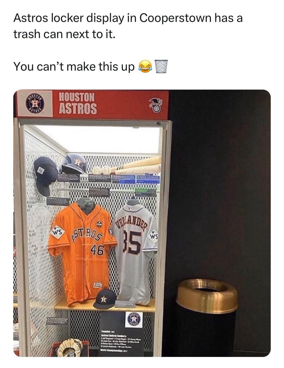 Couldn’t help it. 🤣🤣#AstroCheaters #bangingOnTrashcans #InsideJoke #YankeesRule #DontunfollowMe🤣😬