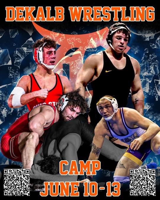 Excited to host this great camp brought to you by the DeKalb Wrestling Club! Open to all! Reserve your spot today using the following link: docs.google.com/forms/d/e/1FAI…