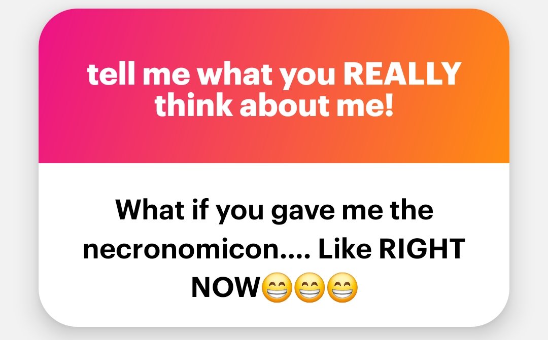 Why would I have the necronomicon???