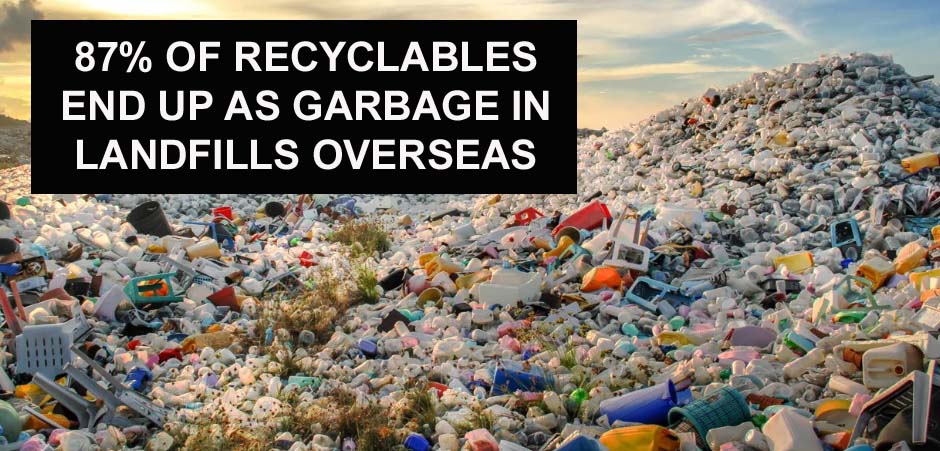 Actually @Lianne_Rood 87% of what Canadians put in the recycle bin - Does NOT get recycled - it JUST winds up in landfills overseas So all you have done is ADDED MORE GARBAGE to landfills overseas PLEASE REPOST & SHARE