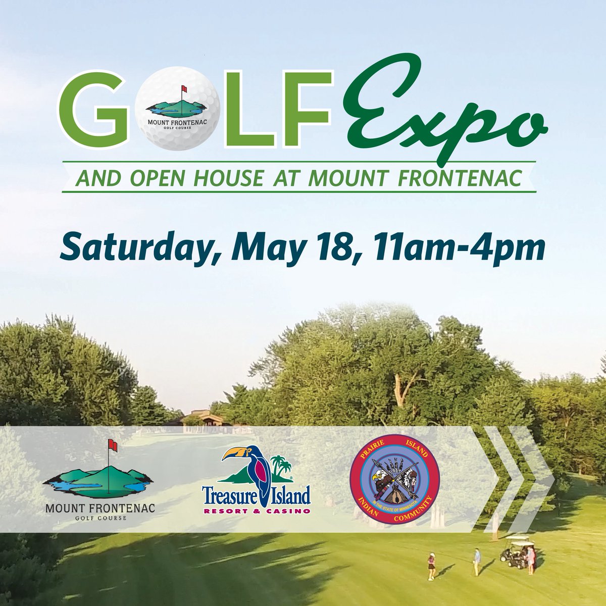Gear up for the season at Mt. Frontenac’s Golf Expo & Open House on May 18 from 11am-4pm! Up your game with demos from @CallawayGolf, @TourEdgeGolf, @SrixonGolf & more top brands. Plus, enjoy live music, giveaways and more. Make your tee time today at mountfrontenac.com!