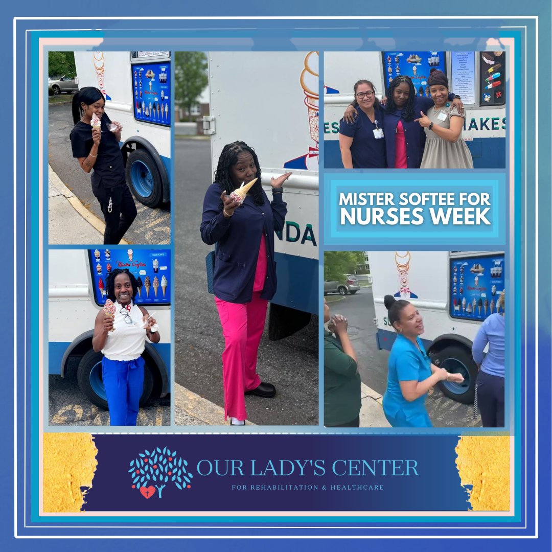 Our nurses are cooler than ice cream, and we couldn't resist the chance to treat them with some frozen delights from Mister Softee!

Our dedicated nurses deserve all the sweet treats in the world.  Thank you for all you do!🍨🍦👩‍⚕️❤️

#NursesWeek #MisterSoftee #SweetTreats