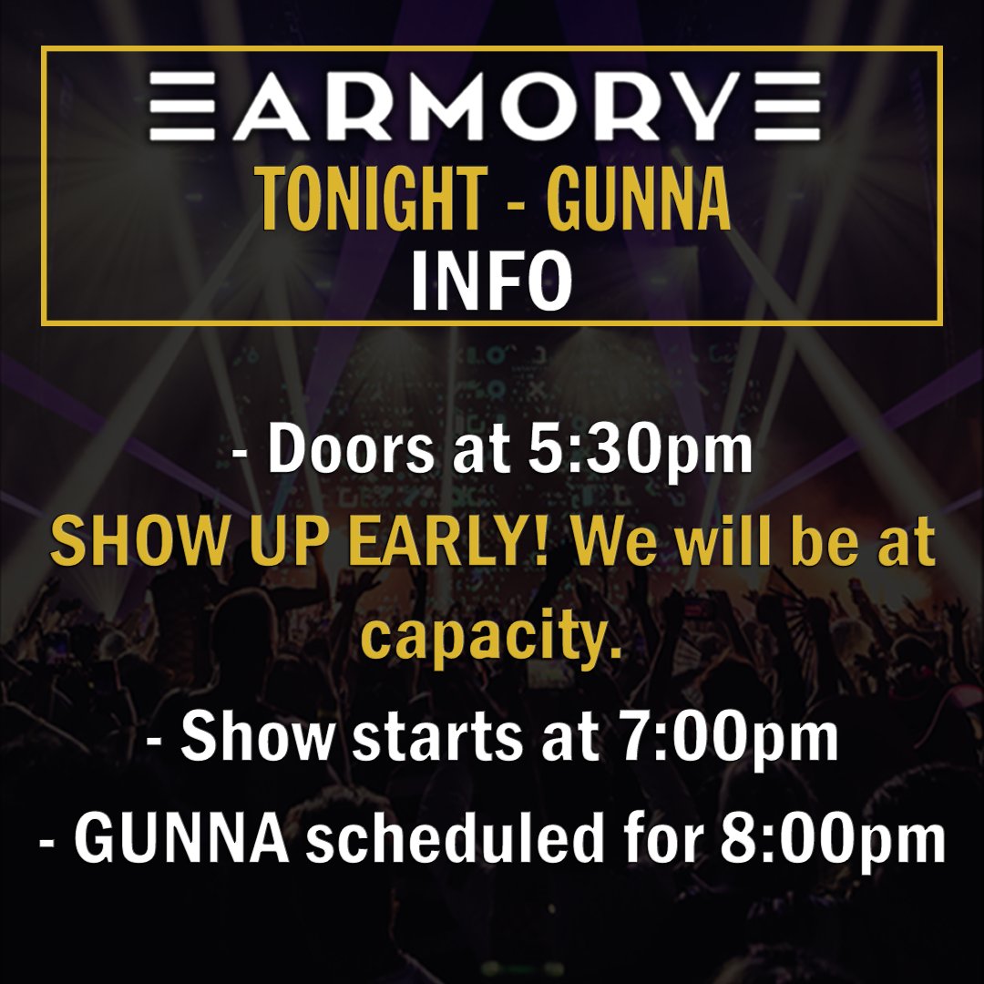 IMPORTANT INFO FOR TONIGHT! @1GunnaGunna