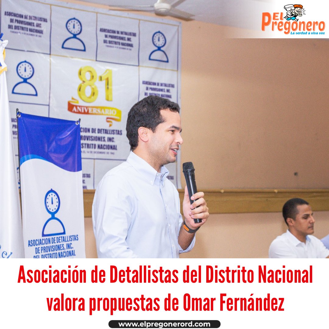 Asociación de Detallistas del Distrito Nacional valora propuestas de Omar Fernández elpregonerord.com/asociacion-de-… #ElPregoneroRD #Elecciones2024