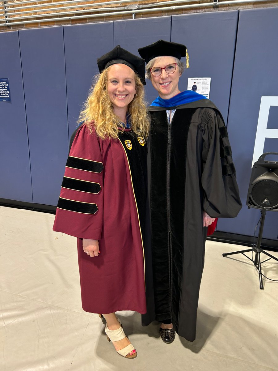One of the best parts about working at your alma mater - working along side your college professors! Tonight, my former French Professor and I had the honor of marshaling the graduates for commencement!