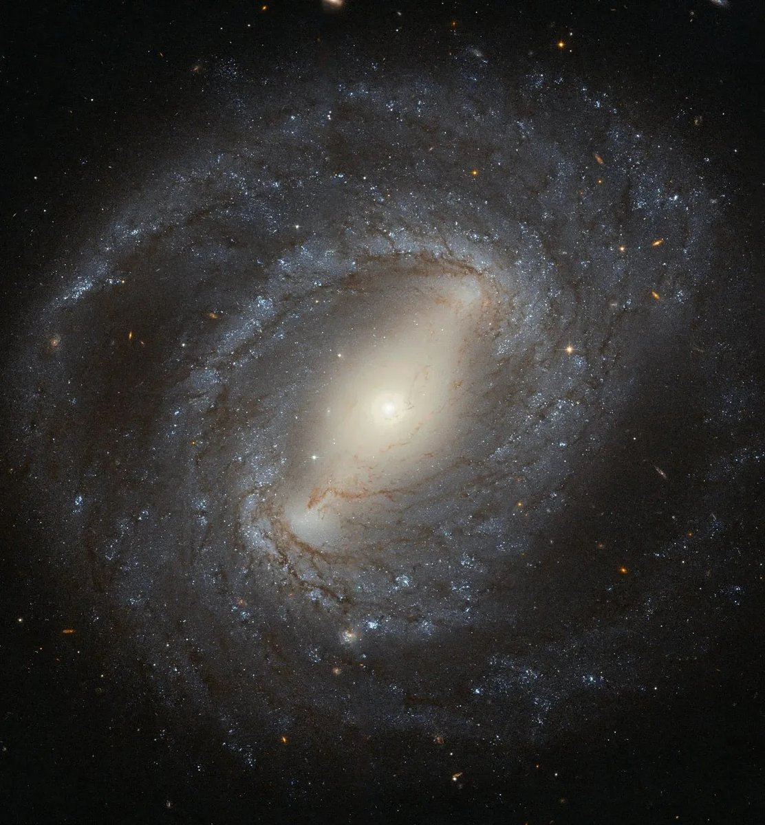 NGC 4394  

Dizoloet gant William Herschel e 1784

Rummad : Sb C 
Pellder : ∼39,5 milion a vloavezhioù-gouloù diouzhimp e steredeg Blev Berenis 
Meurez manat : 10,9  

#bzhg #steredoniezh 

📷@HUBBLE_space Judy Schmidt