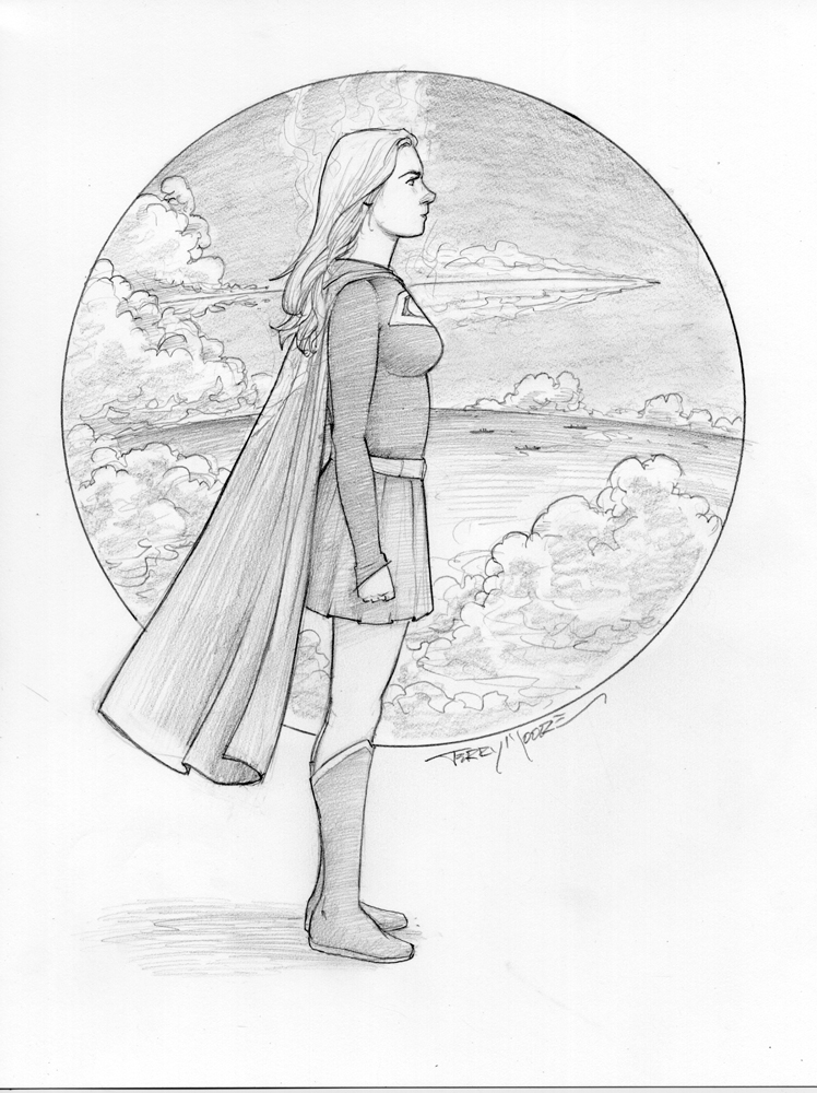 Imagine what it must be like to be on a ship at sea and witness Supergirl shooting through the clouds above leaving a jet trail across the sky. And the unique vibration sound her cape makes. There's no other sound like it on earth. And comics don't tell you that when she flies