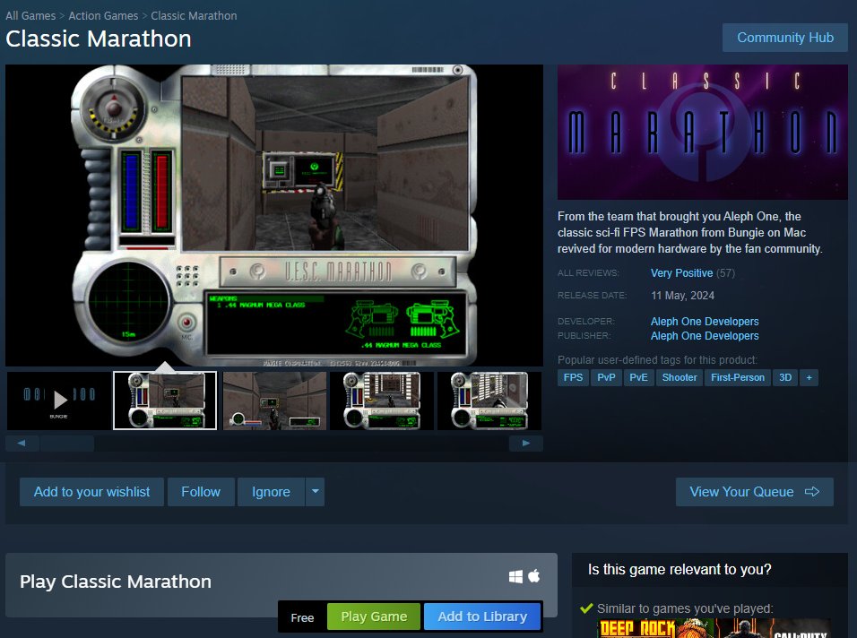 They really just dropped Marathon on Steam without telling anyone huh