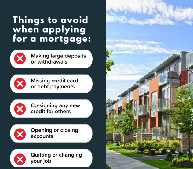 Don't let these mistakes jeopardize your chances of getting approved for a mortgage. Remember: if you're not sure, pause and give your real estate agent a DM to verify! 
#listreports #socialmediacontent #realestate #realestateagent #loanofficer
@HomeSmartFlori1
