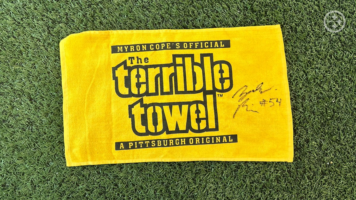 RP for your chance to win this signed <a href="/zfrazier54/">Zach Frazier</a> Terrible Towel‼️
