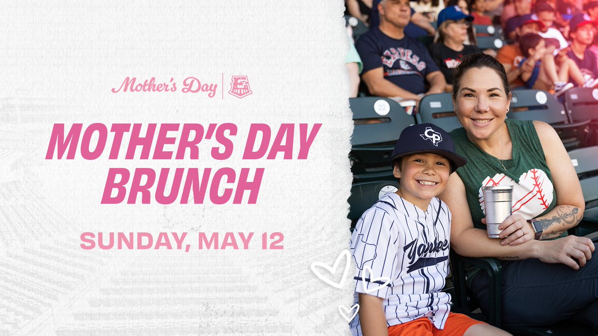 Enjoy a Mother's Day brunch on Sunday, May 12! The package includes a ticket to the #RRExpress game and access to brunch including egg casserole, french toast and more, in the United Heritage Center from 12-2 p.m. plus a Mother's Day craft for kids. 🎟️: bit.ly/RRE-MothersDay…