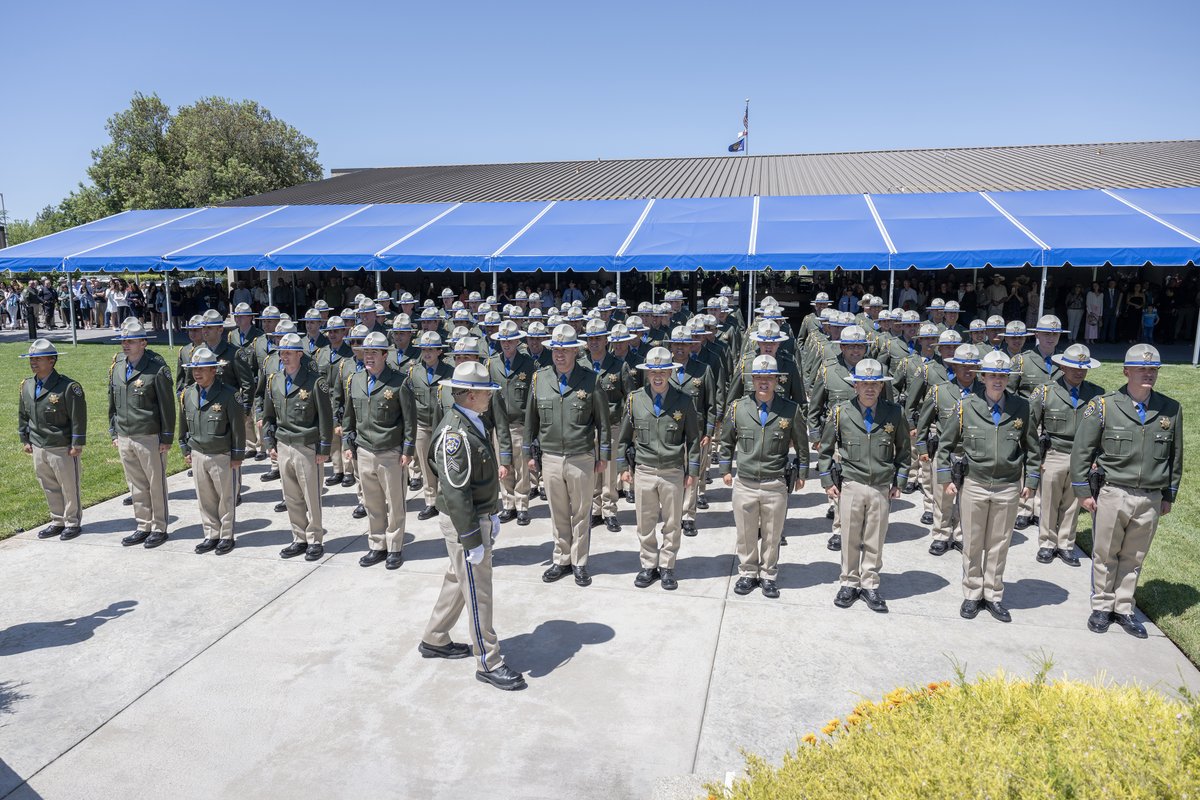 Today the California Highway Patrol welcomed 106 of California’s newest officers during a ceremony at the CHP Academy. We want to commend these men and women for their dedication to serving the public. #CHP #Officers #CadetTrainingClassVI23 #Safety #Service #Security