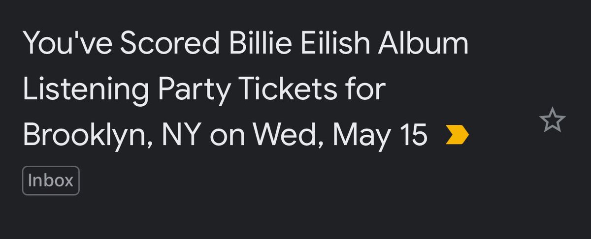 OMFG what a week this has been but I’m seeing Billie Eilish at Barclays Center! Who wants to be my +1 😩