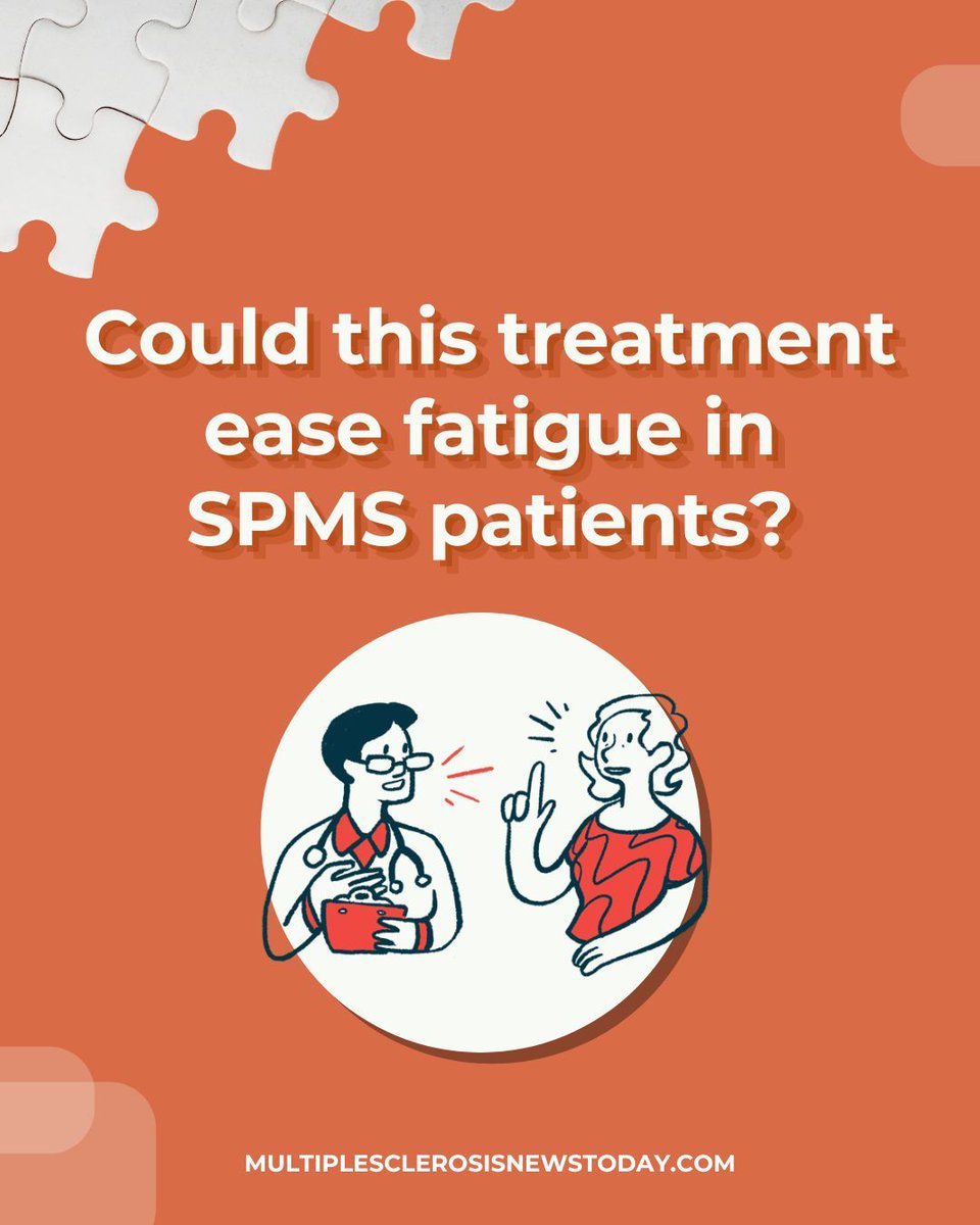 Fully 70% of patients with nonactive SPMS experienced a lessening in fatigue levels after six months of this treatment: bit.ly/4acgufE 

#MS #MultipleSclerosis #MSResearch #MSNews #MSTreatment
