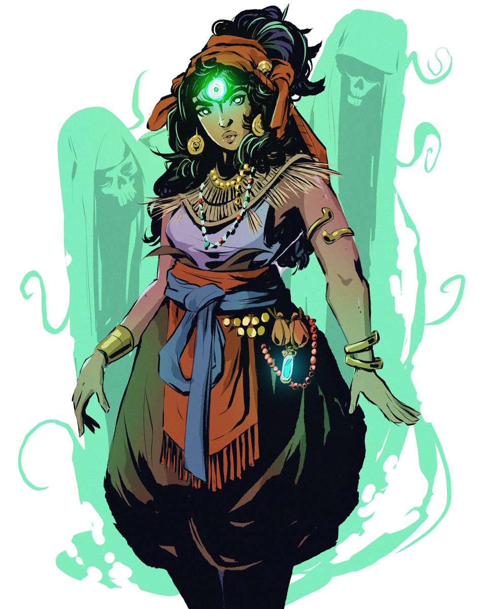 Another witch design. What's her power?