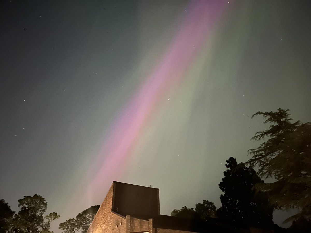 The Northern Lights are straight overhead at the moment, in the centre of Darlington