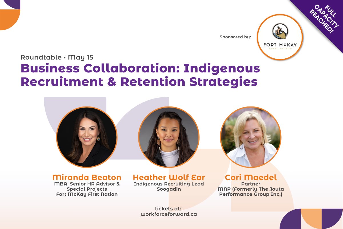 📣 We're only 3 days away from event!

This discussion, sponsored by <a href="/FortMcKay/">Fort McKay</a>, wll explore the best and latest knowledge in 2024 regarding Indigenous Recruitment &amp; Retention Strategies.

🎫 Secure your spot at #workforceforward 👉 hubs.la/Q02wRXv70