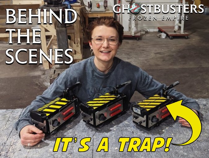 It's a TRAP! 👻

Prop maker Ellen Gould Goes Behind The Scenes Of @Ghostbusters: Frozen Empire! 

SEE MORE 🔥🔥 tinyurl.com/y9x7a8d6

#ghostbusters #ghostbustersfrozenempire #slimer #spirit #staypuft #ecto #80smovies #retrovibes #spookyvibes #behindthescenes #danaykroyd