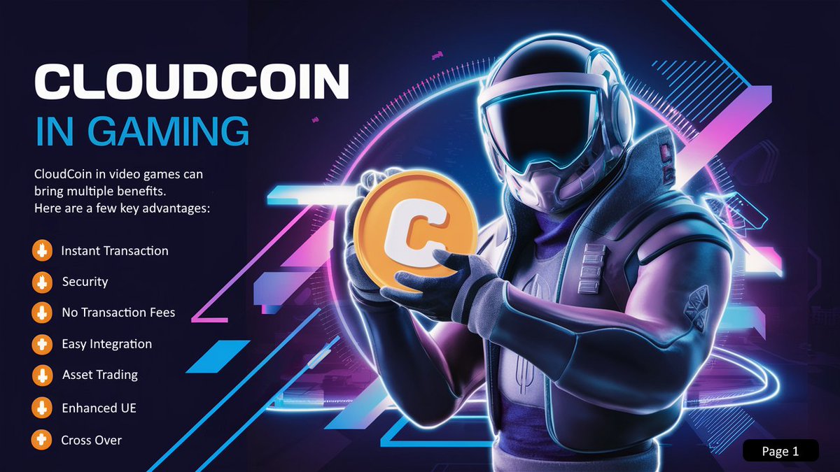 CloudCoin and Video Games
conta.cc/4aa1jU8