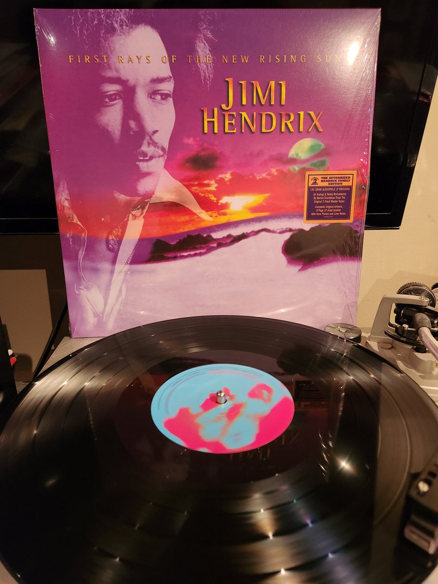 The posthumous Jimi Hendrix release First Ray's Of The New Rising Sun consists of material he was finishing up before he died. We will never know how he would of released his 4th album but this is a great collection of songs #JimiHendrix #FirstRaysOfTheNewRisingSun #vinylrecords