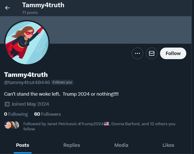 PSA while vetting followers, this one has a pinned p0rn video @tammy4trut40446 some of you follow it.