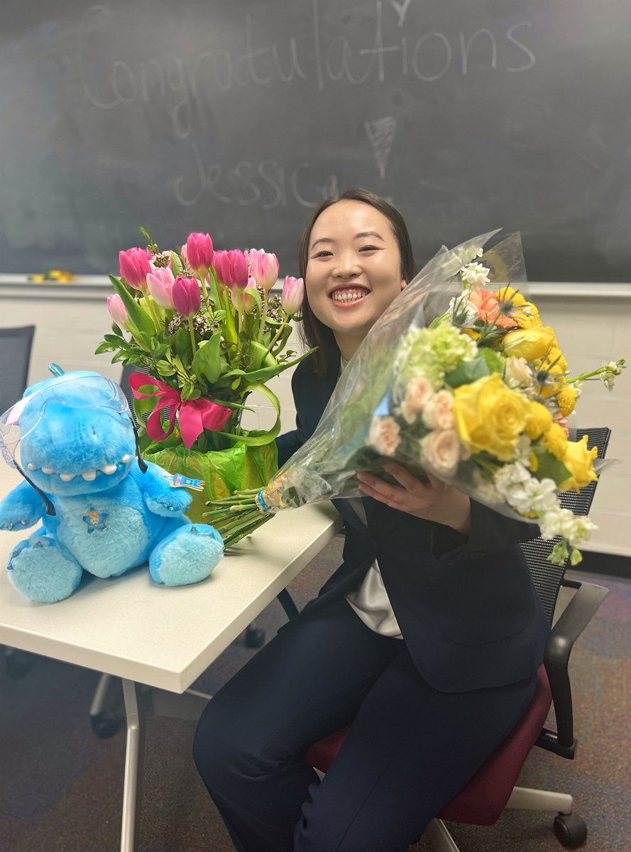 Congratulations to our very own, Jessica, for passing her qualifying exam with flying colors! 💐🎉💜

#PhDCandidate #ProudPI