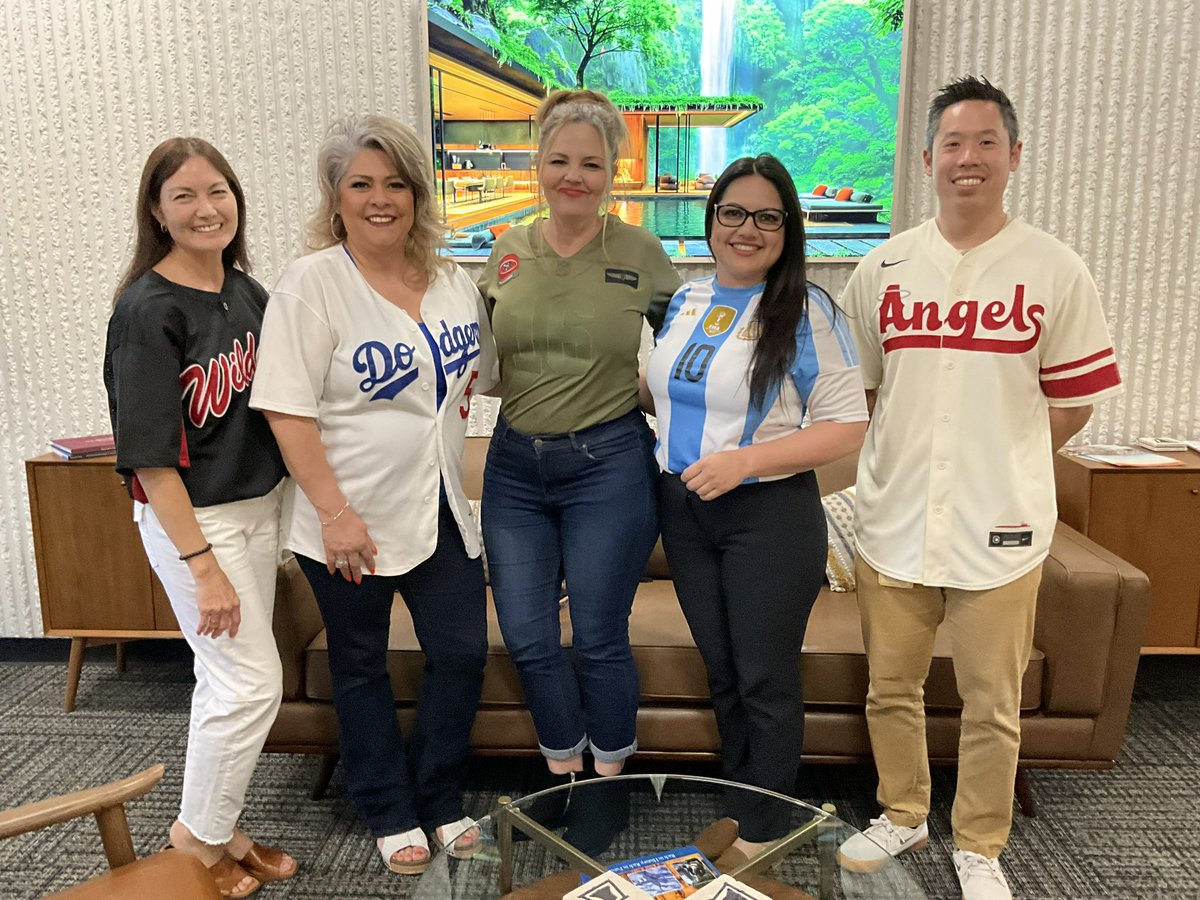 RCOE staff showing team spirit on our final day of #CertificatedAppreciationWeek. ⚾️ 🏈 ⚽️ Emphasizing the importance of teamwork and collaboration in #ThrivingTogether.