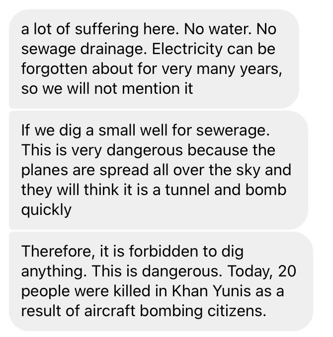 update from my friend in Gaza. the situation is unbelievable. every dollar helps to afford basic food, water, sanitation supplies, etc. gofundme.com/f/help-gazan-f…