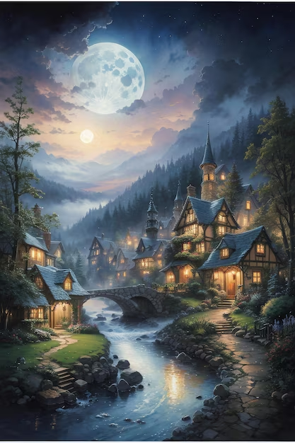 calm after the storm –
the sleeping village glows
in moonlight

#inkMine