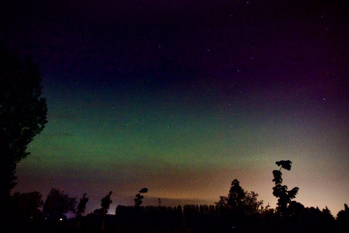 #noorderlicht boven Sint-Pauwels, Waasland 11/05/2024 00u05 #fotografie #vrtweer