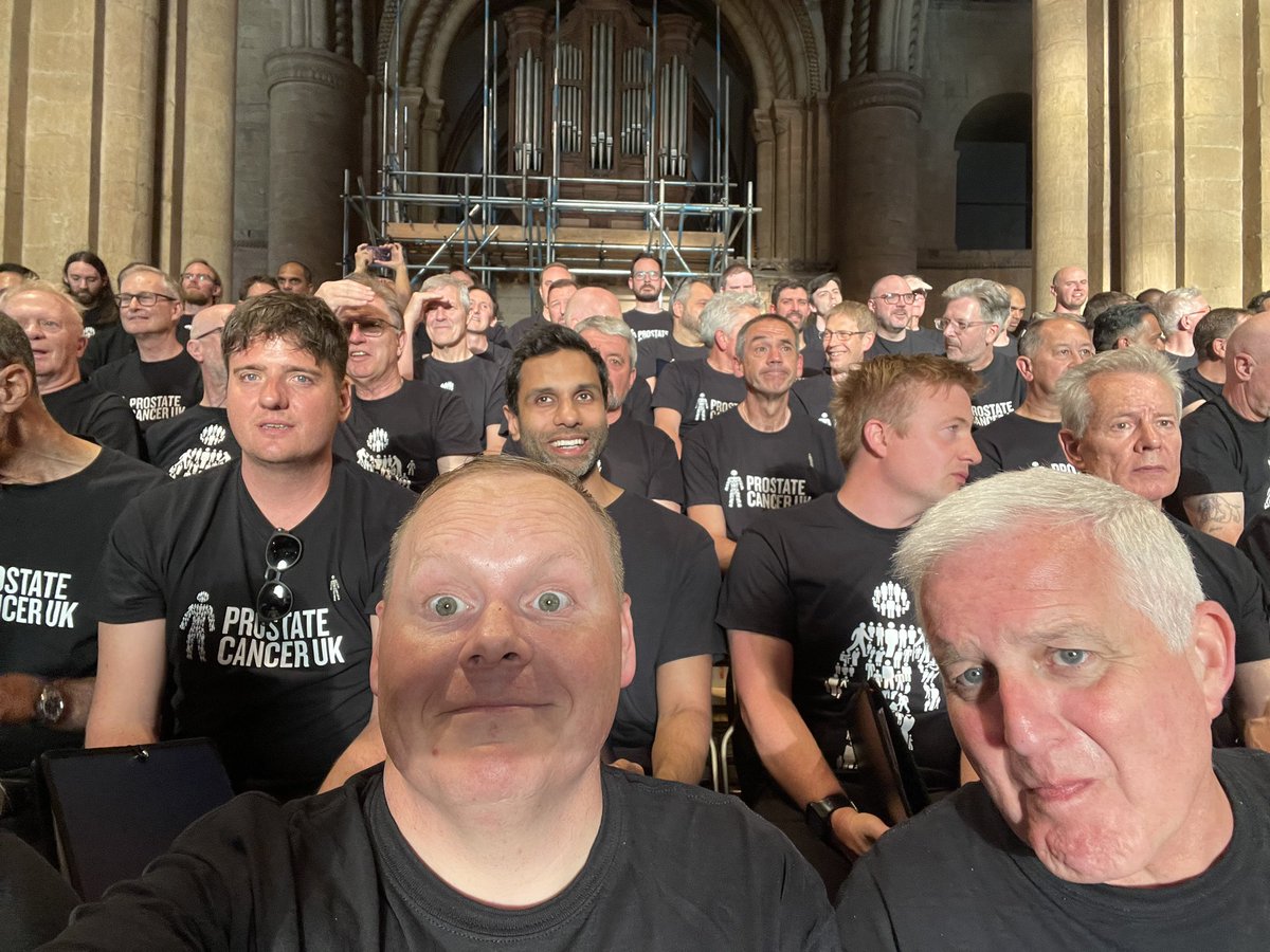 What an evening. Over £37,000 raised for @ProstateUK at our Men United concert at @SouthwMinster great comparing from @FrancesFinnShow #buzzing #ProstateCancer