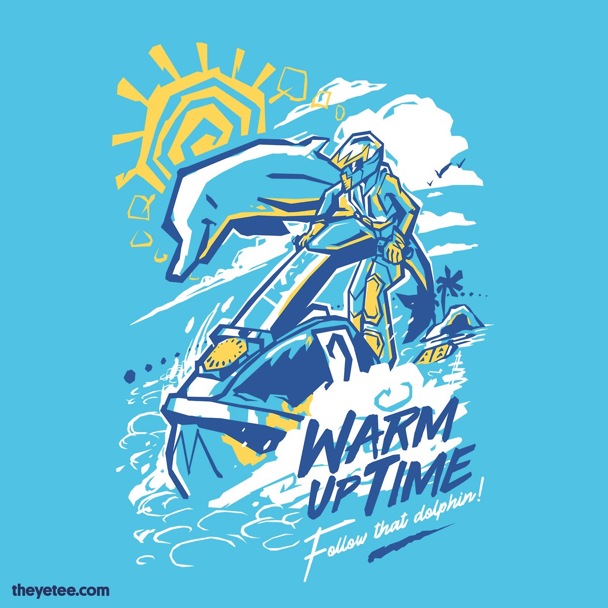 「Rev up those dolphins, racers! Designed 」|The Yetee 🌈のイラスト