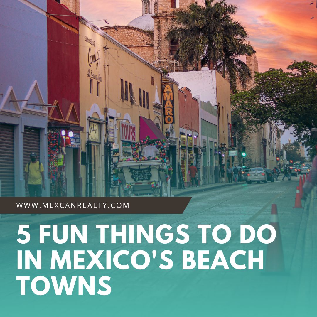 5 Fun Things To Do in Mexico's Beach Towns 😊🏝🗺

Find out here: mexcanrealty.com/blog/5-fun-thi…

#MexicanRealEstate ##CanadianRealEstateInvestment #MexicanRetirementProperty #CanadianRetirementProperty #InvestmentProperty #RealEstateInvestor