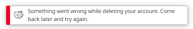 Started a @Reddit account but the system generated a preposterous username. Trying to delete the account but the system won't let me. Tried 3 different browsers on 2 different devices (PC and mobile) to no avail. #Fail