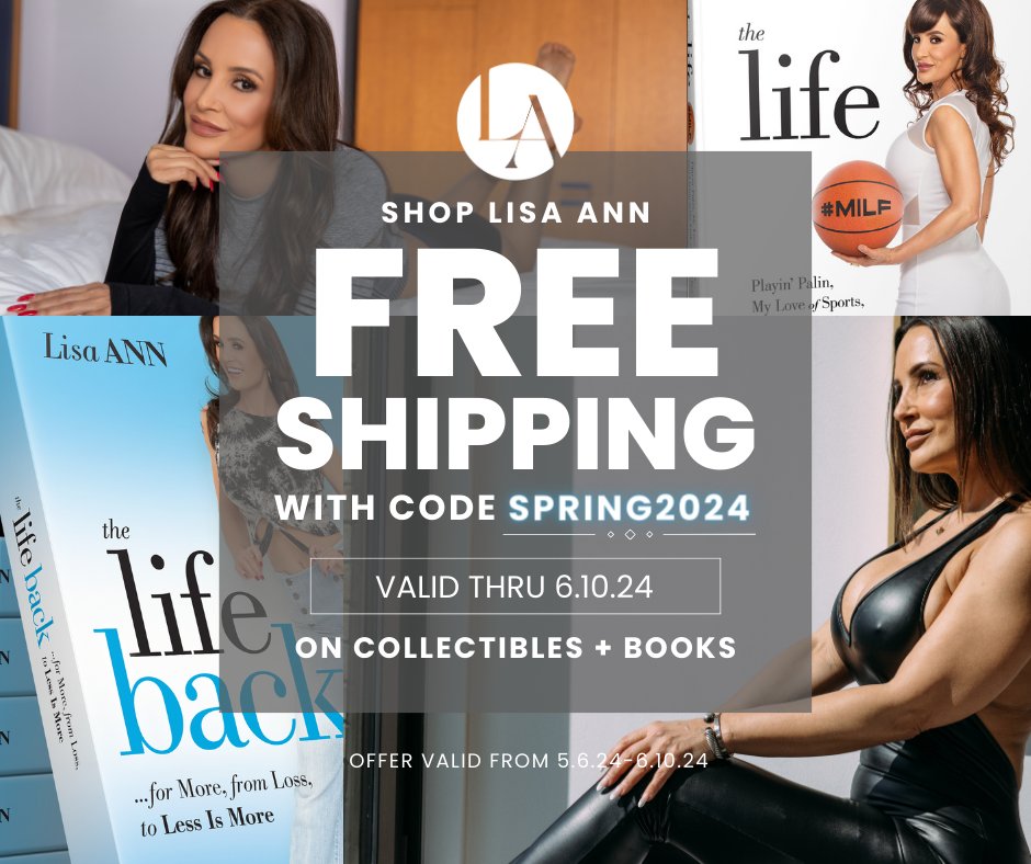📚✨ Now through June 10th, treat yourself to FREE shipping on autographed books + collectibles, like a personally signed 8x10.. 🌼 Use code SPRING 2024 to dive into the magic of #ShopLisaAnn thelifelisaann.com/discount/SPRIN…