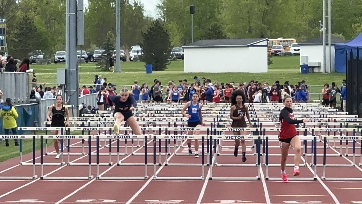 The <a href="/VCStrack_field/">Victor T&F</a> Invitational is off and running… starting with the Girls Hurdles