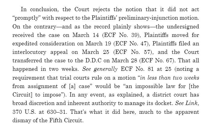 Listen, I'm no lawyer, but could anyone tell me if they've ever seen a district court judge just blast a circuit court with both barrels like this?