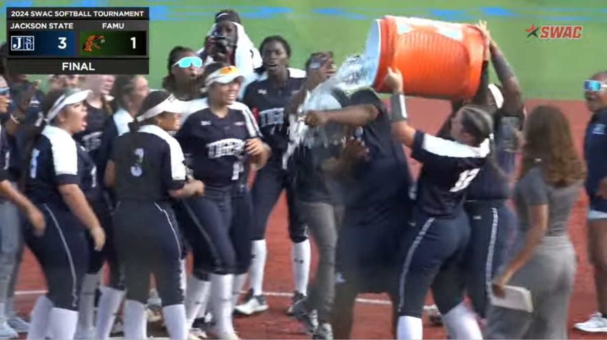 #TIGERSWIN: Congratulations to the Jackson State University softball team for beating FAMU and winning the 2024 SWAC Softball Tournament! 🔥