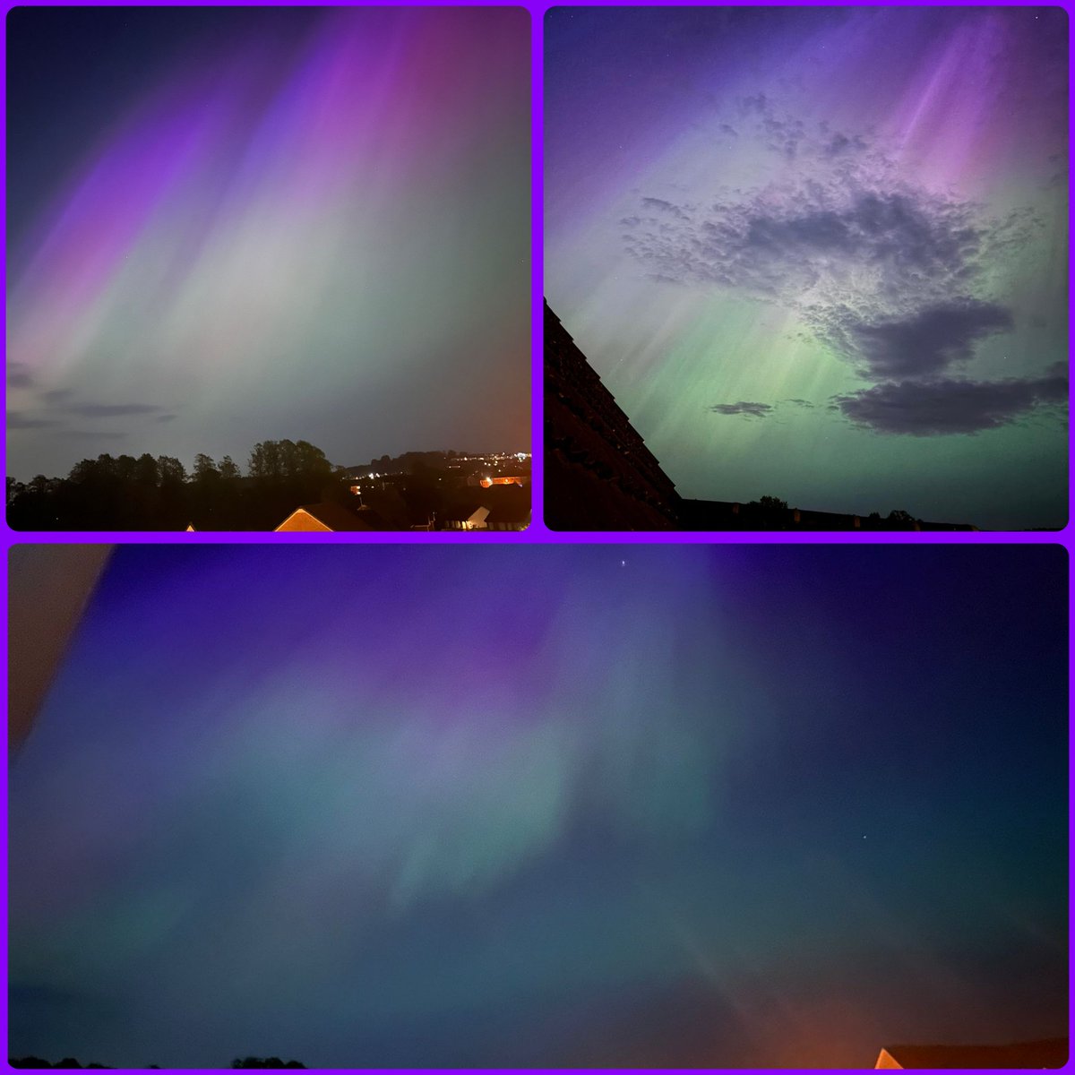 Amazing views of aurora borealis tonight over Barrhead! #scienceinaction