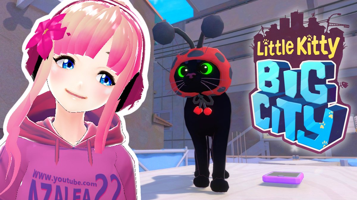 🌸Join me playing the newly released Little Kitty Big City in my first look playthrough! ➡️Watch here: youtube.com/watch?v=BymwHC… & twitch.tv/azalea22gamer • LIVE Friday, May 10 at 6:30pm CST #familyfriendly English Indie Vtuber #livestream #YouTube #NintendoSwitch #GamePass