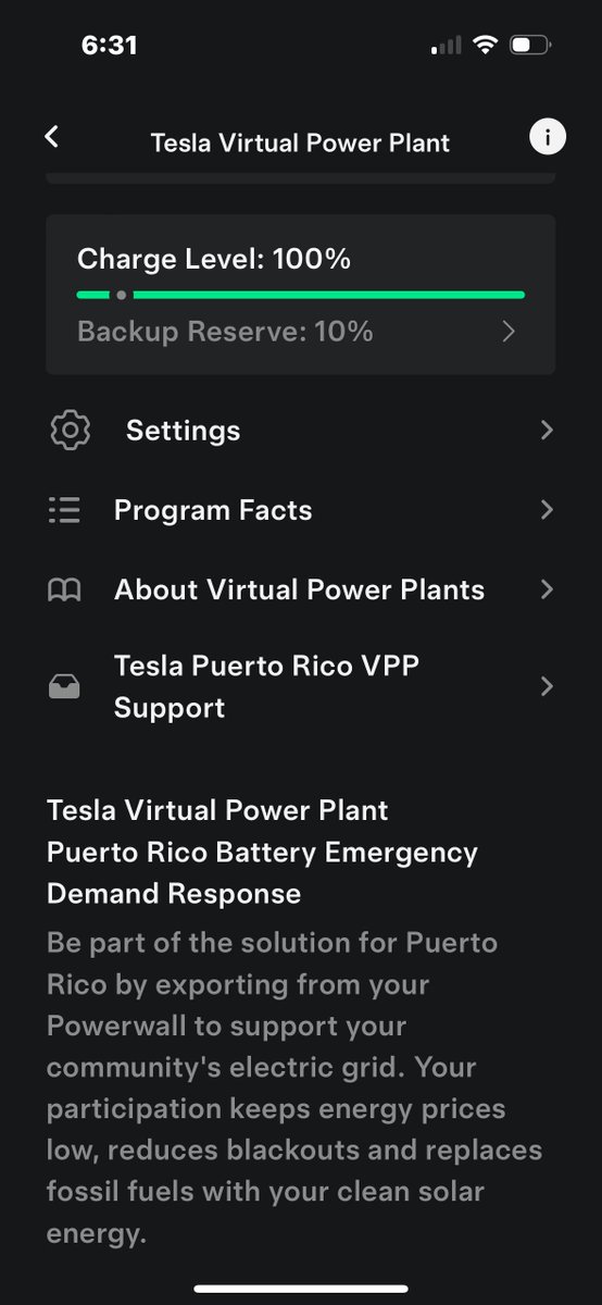 Otro evento más de Battery Emergency Demand Response (BEDR), mejor conocido como #virtualpowerplant (VPP).  En ésta ocasión voy a probar si realmente llega a 10% de reserva o se mantiene en 20% que es mi sospecha.  Vamos a ver…