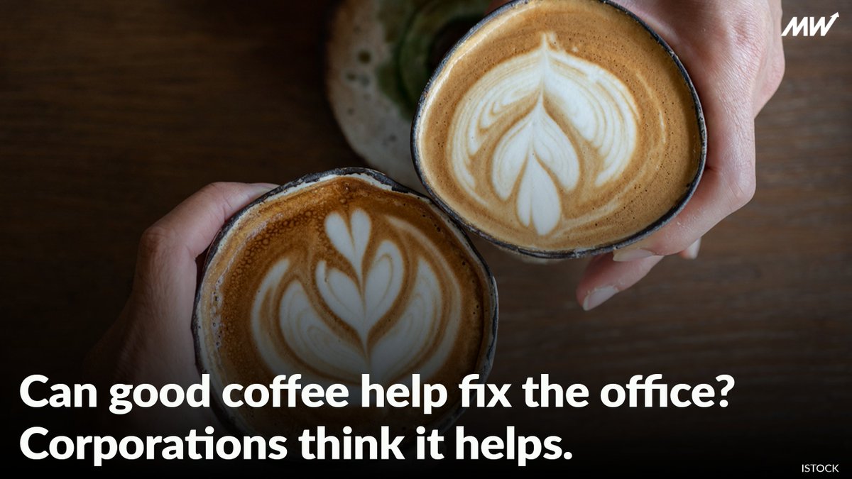 ☕ Companies view decent coffee as a top amenity in encouraging workers back to the office. The U.S. market still needs a bigger fix. trib.al/ttLeAeV
