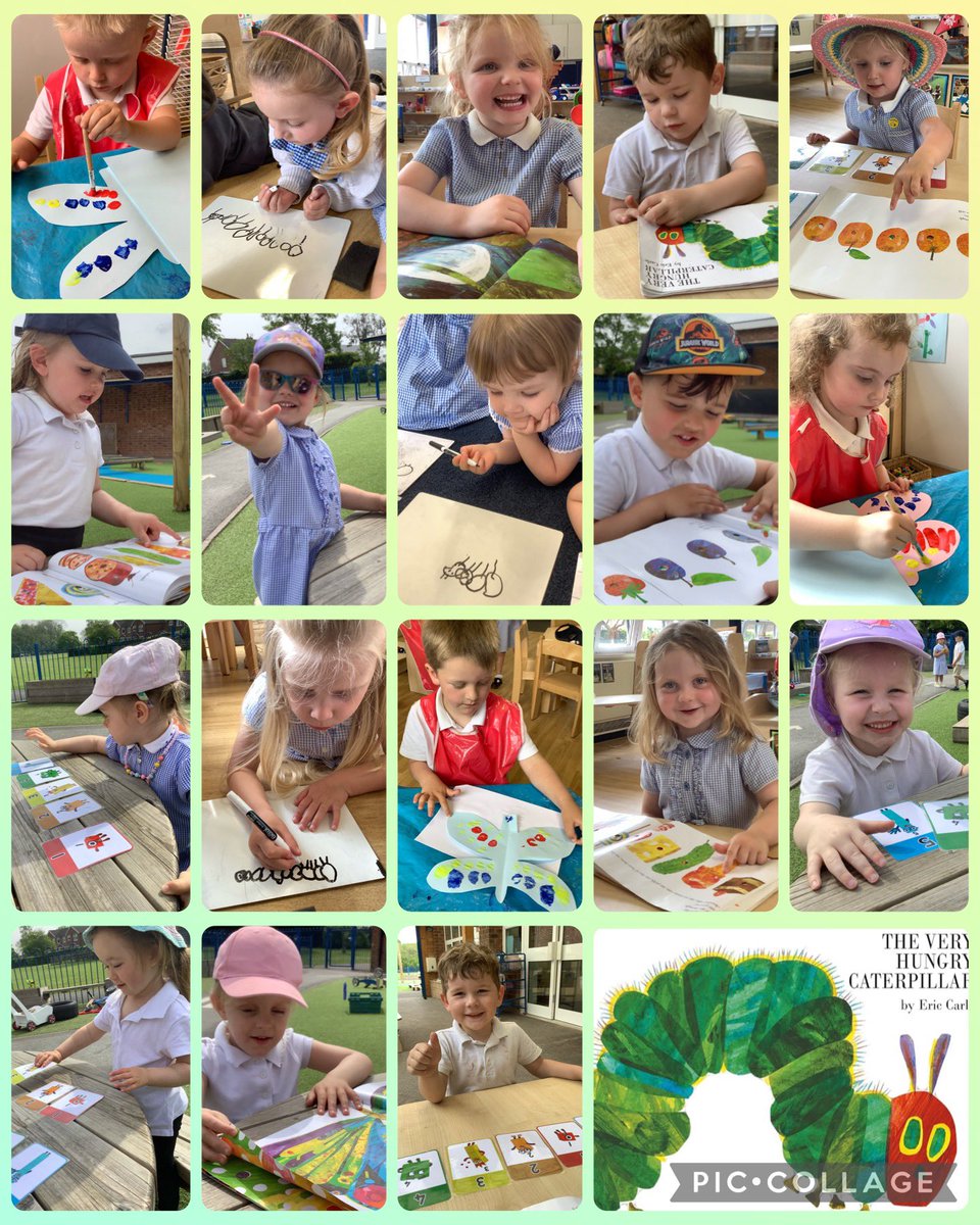 The Very Hungry Caterpillar has been at the centre of our learning this week as we explored the life cycle of a butterfly. 🐛 🦋 Our Nursery children have so much knowledge on this topic now and have blown us away with their curiosity and engagement. @HavesMrs @BarntonMissR