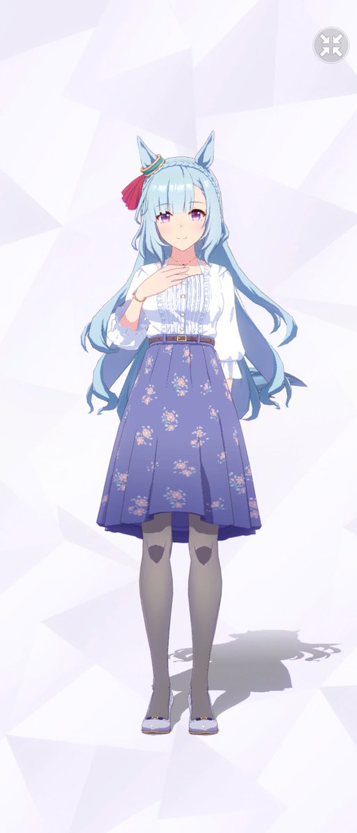 アルダン嬢らしい深窓の令嬢といった雰囲気の上品かつ清楚な私服で